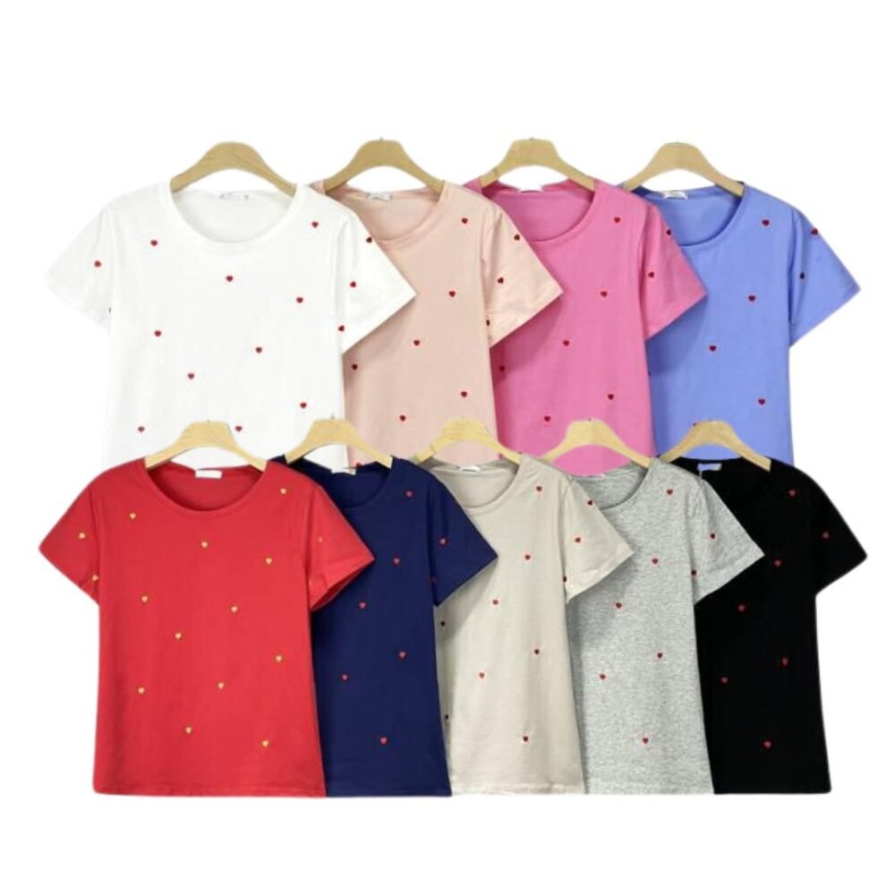 44 POLO CUELLO REDONDO MINI CORAZONES