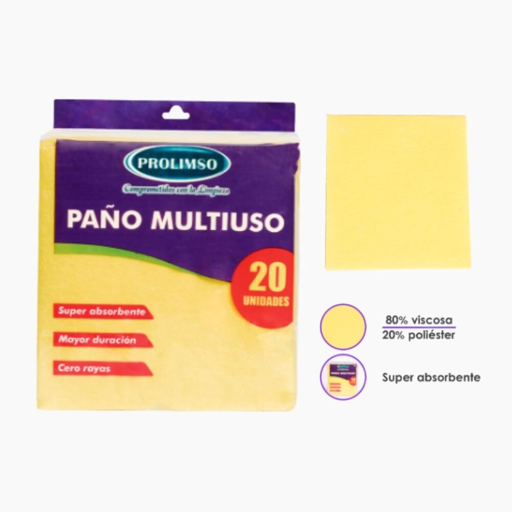 50 PAÑO AMARILLO (ABSORBENTE)