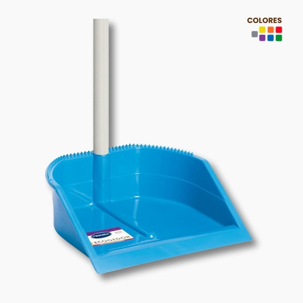 17 RECOGEDOR REINA CON FILETE DE GOMA, TUBO PVC BLANCO