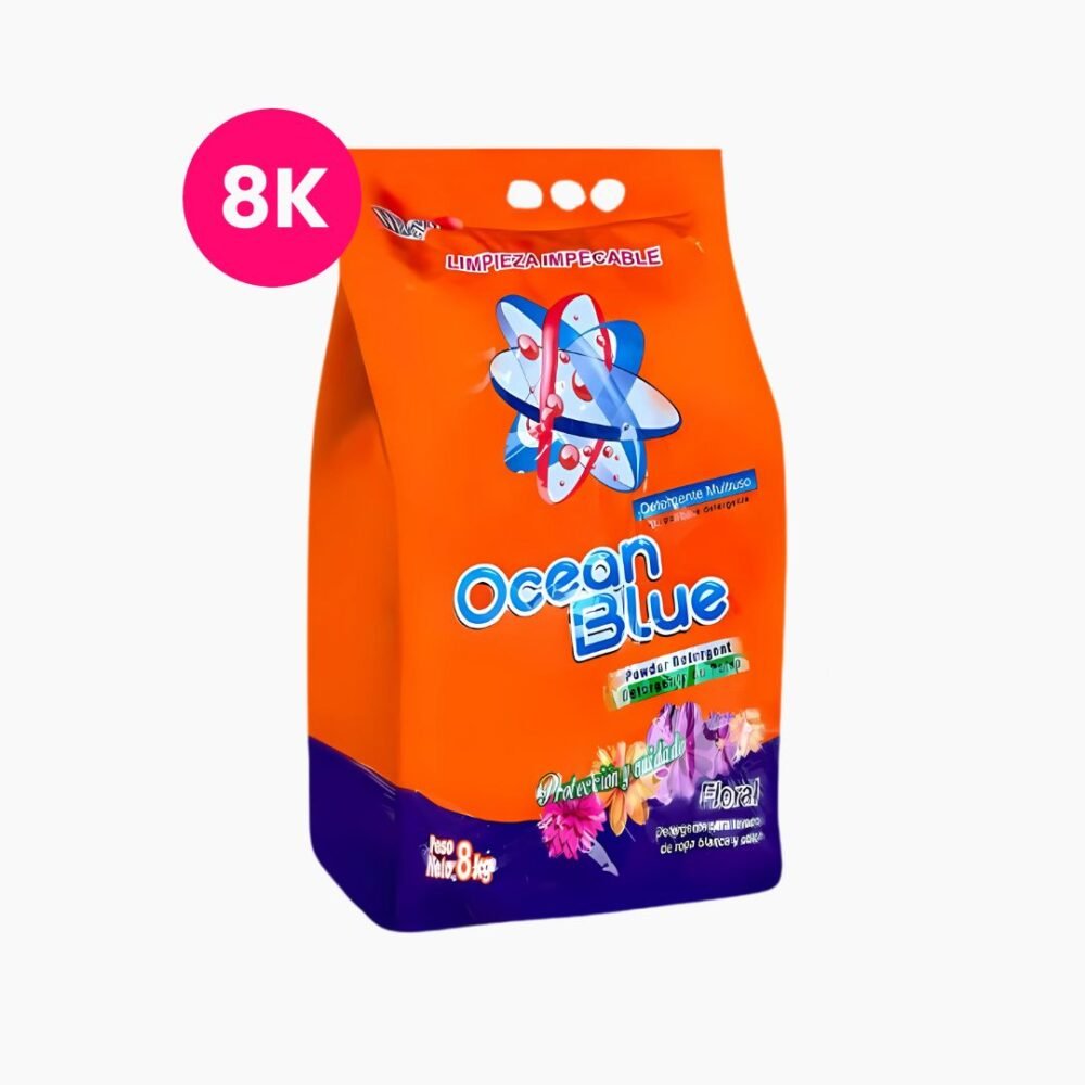 DETERGENTE OCEAN BLUE FLORAL 8 KILOS