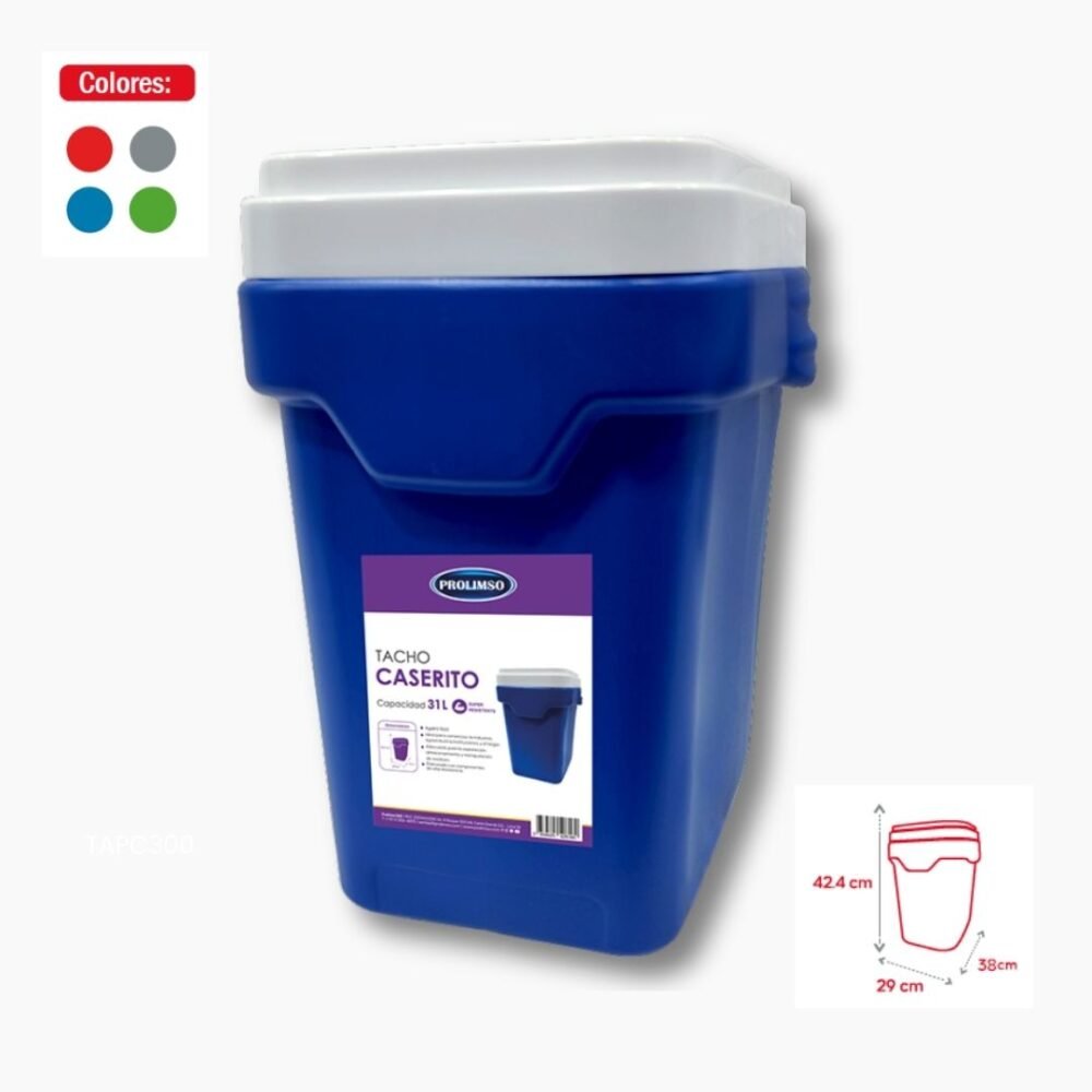 TACHO CASERITO 30L (Tapa plana)
