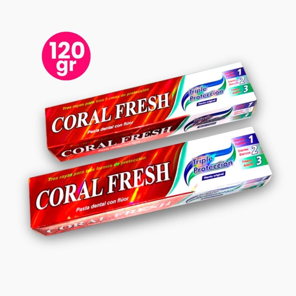 CREMA DENTAL CORAL FRESH TRIPLE PROT 120GR