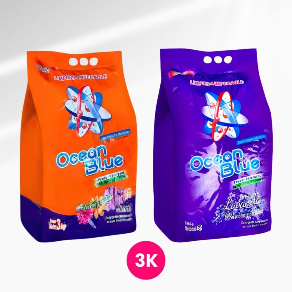 DETERGENTE OCEAN BLUE FLORAL 3 KILO