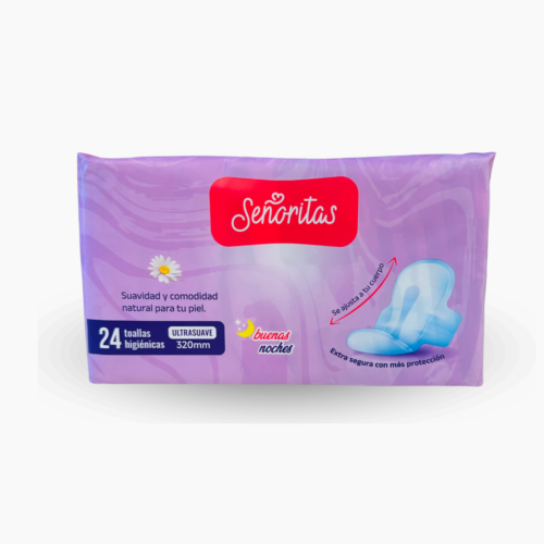 TOALLAS HIGIENICAS SEÑORITAS NOCHE X24 UND