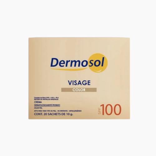 DERMOSOL VISAGE COLOR SPF 100 X 10G X20 SACHETS
