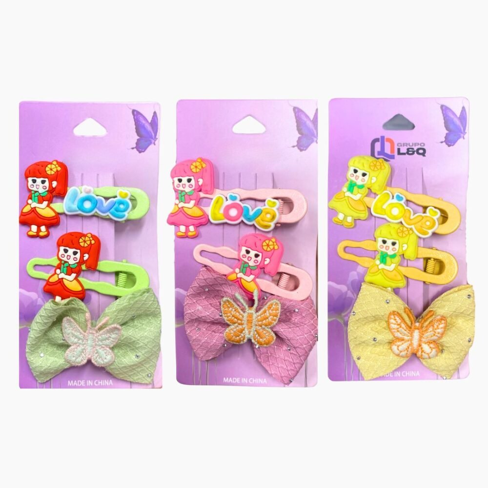 SET DE GANCHOS BLISTER LILA