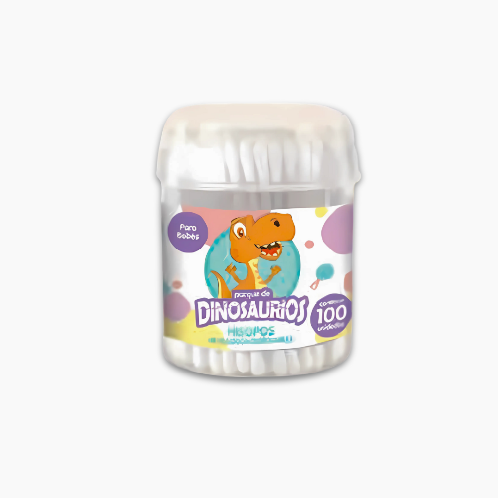 DINOSAURIOS HISOPOS 100UND