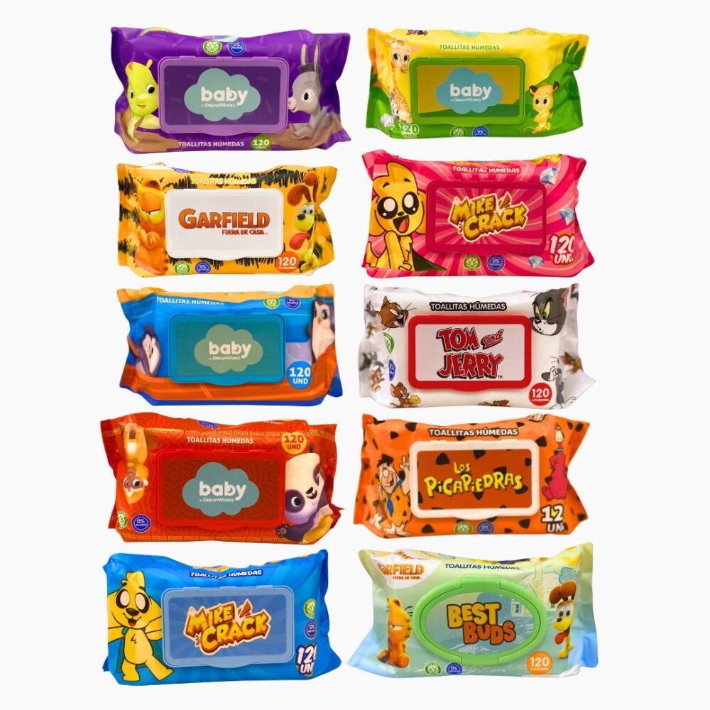 PAÑITOS HUMEDOS X120UND CONTENEDOR