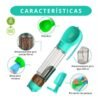 BEBEDERO-COMEDERO PORTATIL + PALITA Y BOLSA