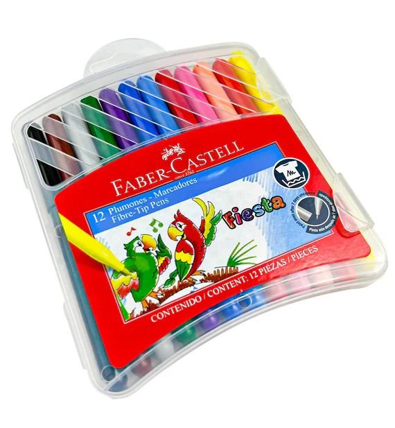 FABER CASTELL PLUMONES X12