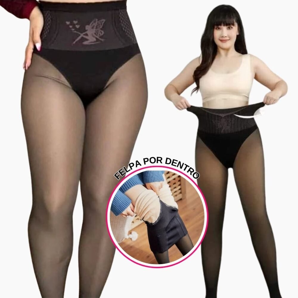 PANTY EFECTO PIEL CON PRETINA ANCHA Y CALZÓN