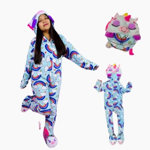 PIJAMA KAWAI + PANTUFLAS