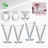 SET COPA DE CONO DE VIDRIO