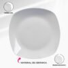 PLATO DE CERAMICA DE 23.4CM*23.4CM