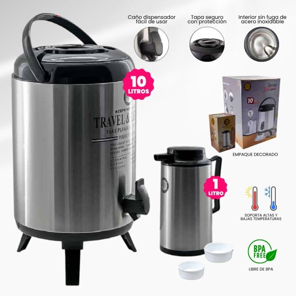 111 DISPENSADOR TERMO DE 10 L + 1 LT
