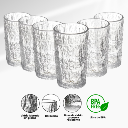 SET DE 6 VASOS DE 330ML