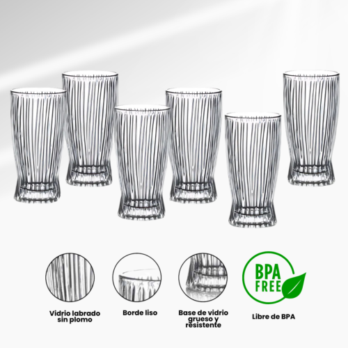 SET DE 6 VASOS DE 370ML 2