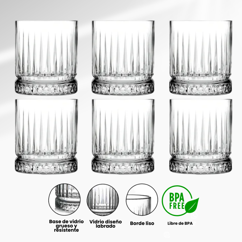 SET DE 6 VASOS DE 330ML c