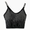 TOP COLOR ENTERO CON PIEDRITAS