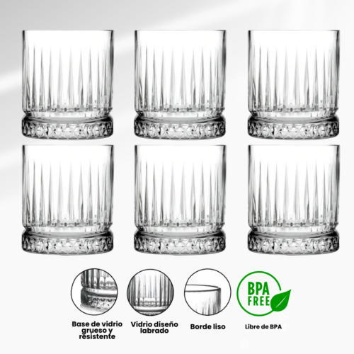 SET DE 6 VASOS DE 330ML c