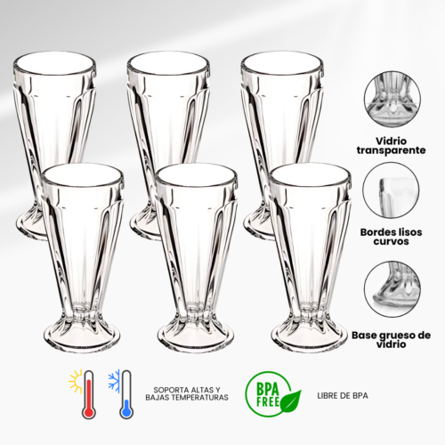 SET DE 6 VASOS 420ML 01.02