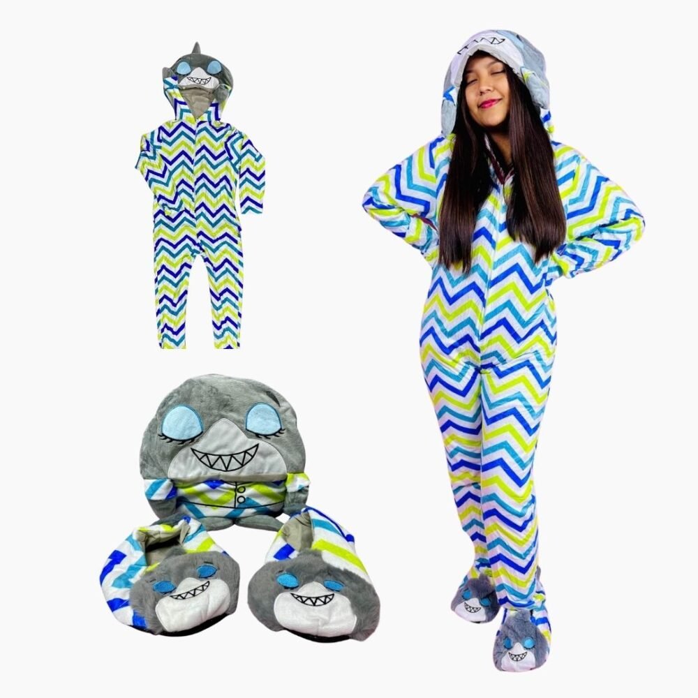 4 PIJAMA KAWAI + PANTUFLAS