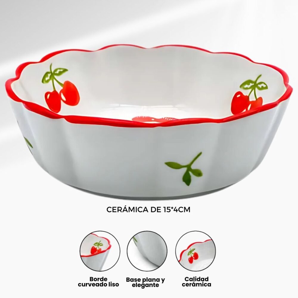 4 PLATITO DE POSTRE DE CERAMICA