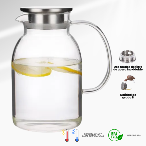 JARRA DE BOROSILICATE DE 2200 ML, CALIDAD  GRADO B