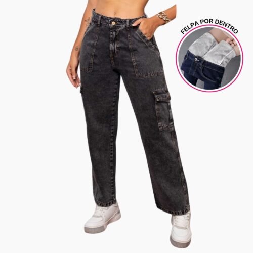 PANTALON JEAN CARGO
