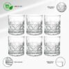 SET DE 6 WISKEROS DE 320 ML