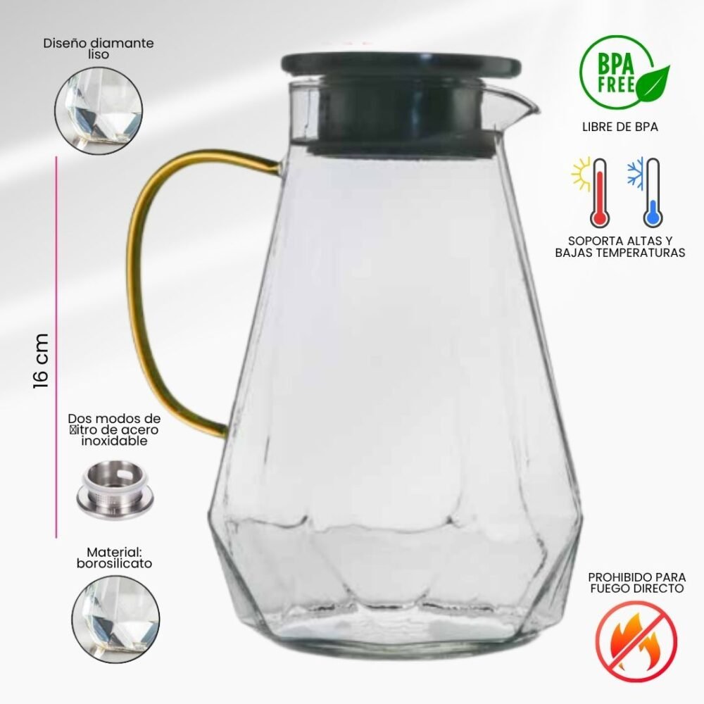68 JARRA BOROSILICATO DE 1500 ML