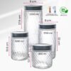 SET DE 4 FRASCOS MODERNOS