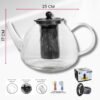 TETERA CAFETERA DE BOROSILICATO 1600ML