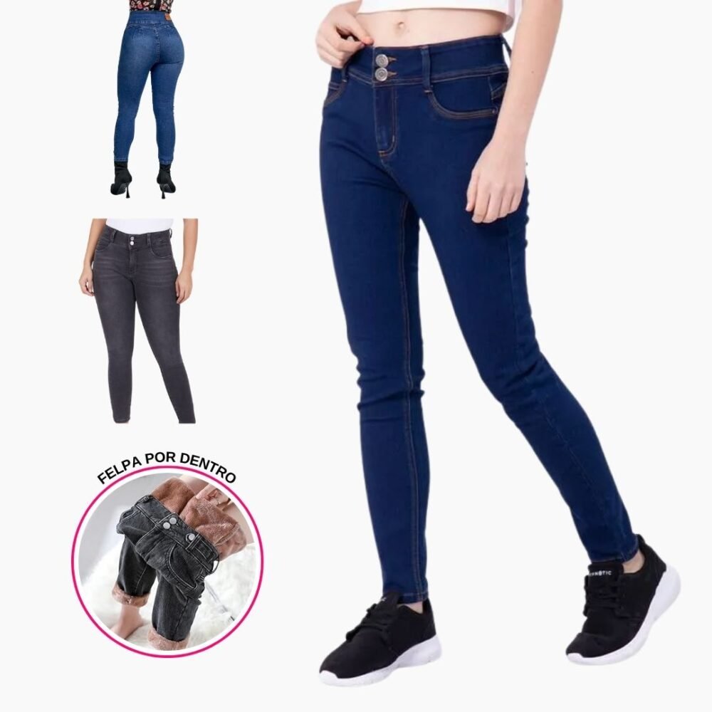 PANTALON JEAN DOBLE BOTON