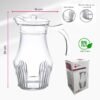 JARRA ESTRIADO DE 1800 ML