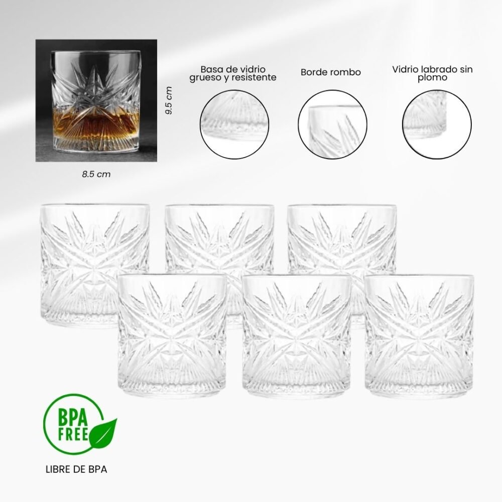 SET DE 6 VASOS DE 375 ML