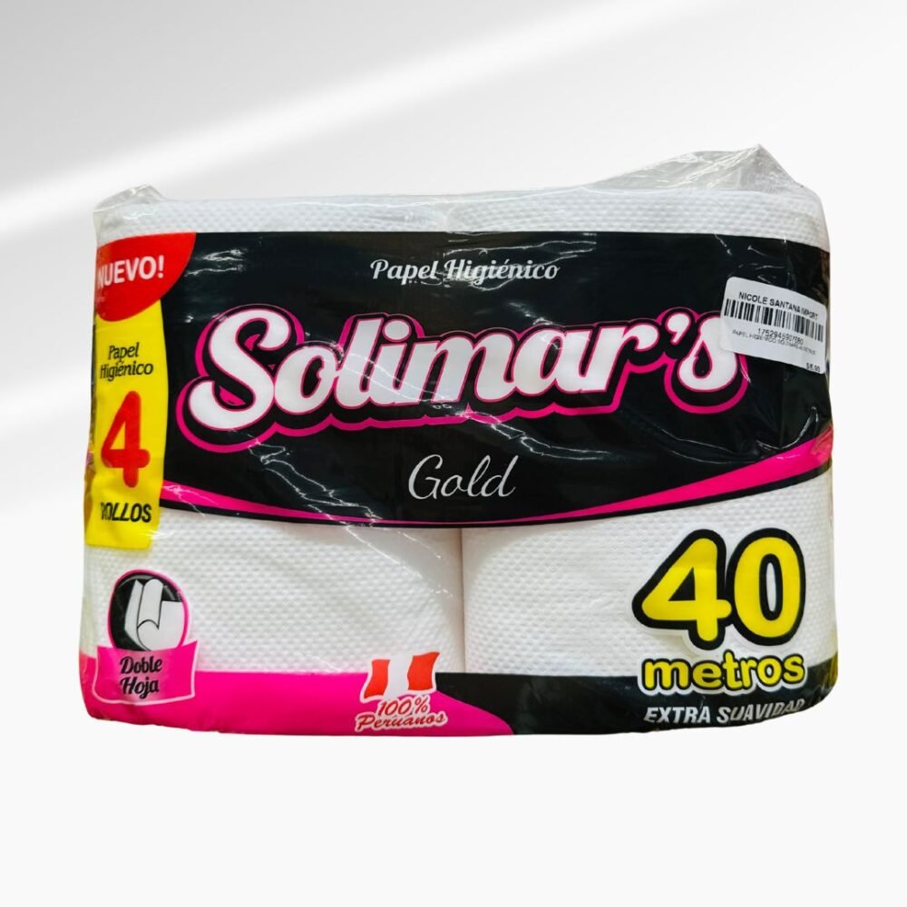 SOLIMAR´S GOLD PAPEL HIGIÉNICO 4 rollos