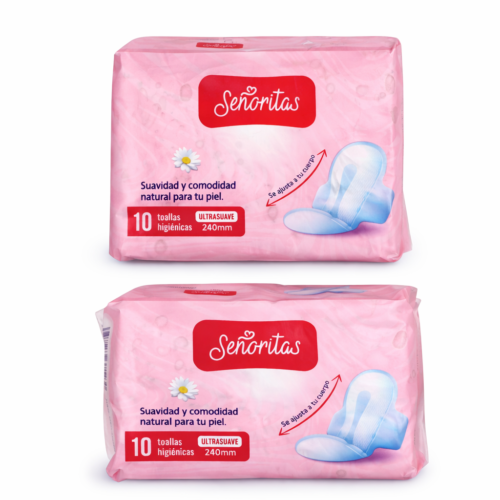 TOALLAS DE DIA X10 SEÑORITAS