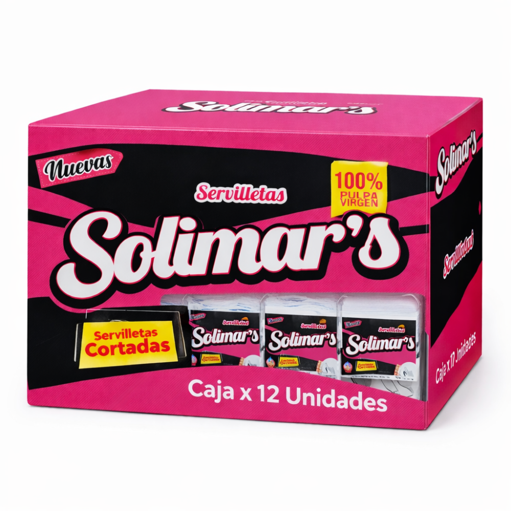 SERVILLETAS EN PAQUETE A GRANEL SOLIMAR'S