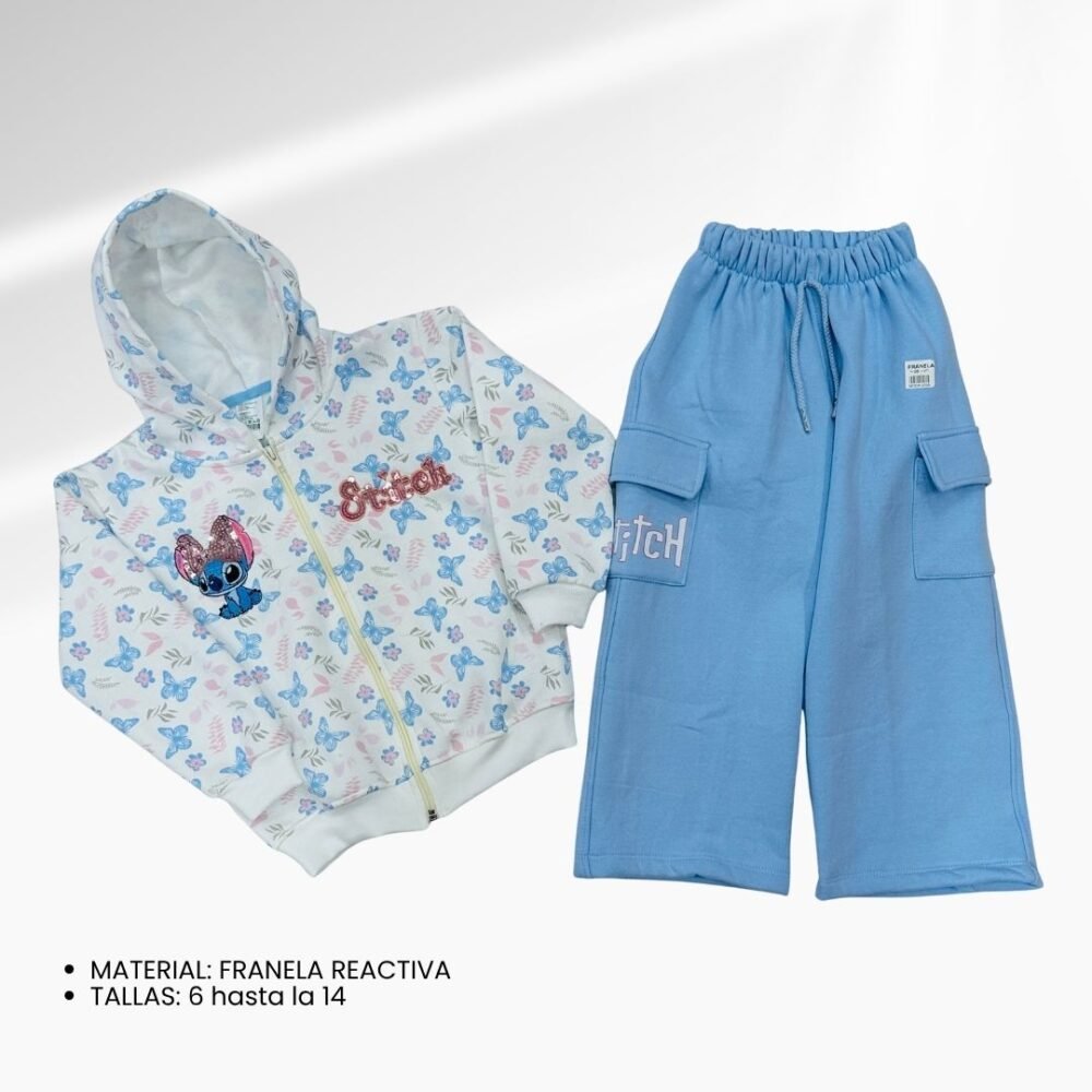CONJUNTO STITCH MARIPOSA PALAZO