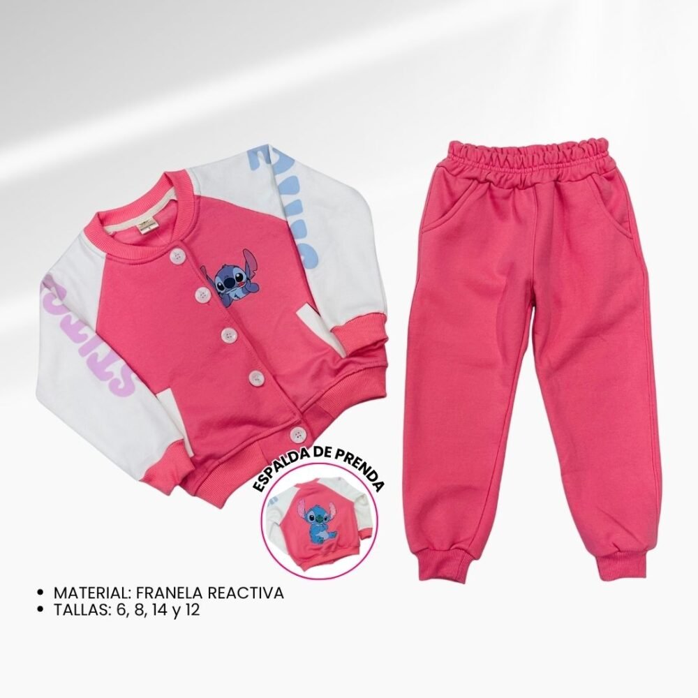 CONJUNTO STITCH FRANELA
