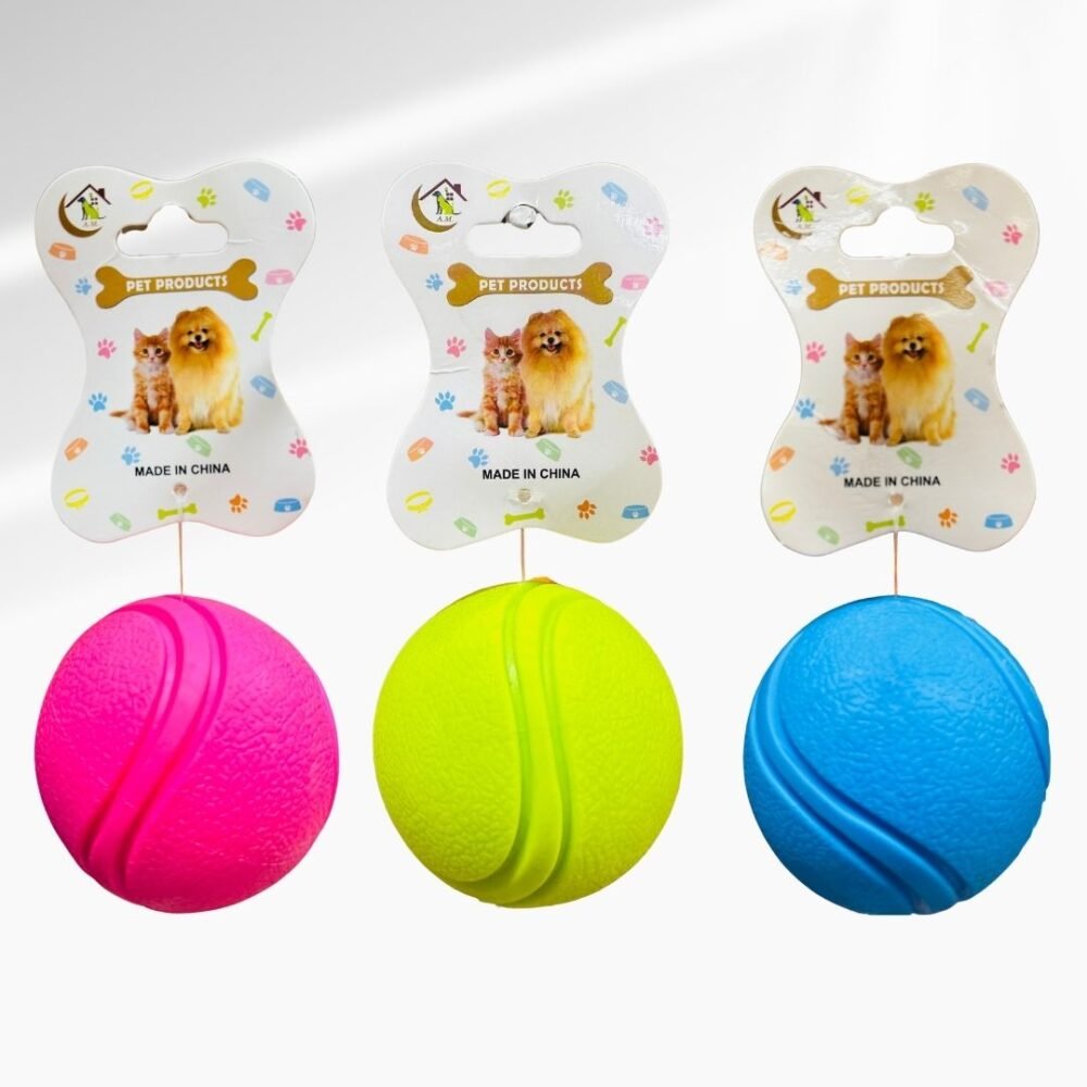 PELOTA MASCOTA EXTRA DURA COLOR ENTERO