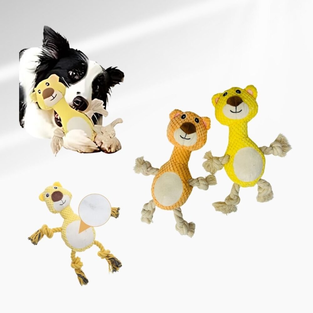 PELUCHE MASCOTA BRAZOS DE HILO