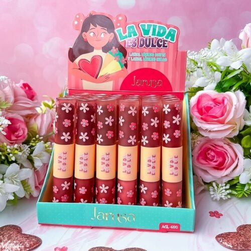 25 LABIAL LA VIDA ES DULCE ( EFECTO VELVET Y GLOS )