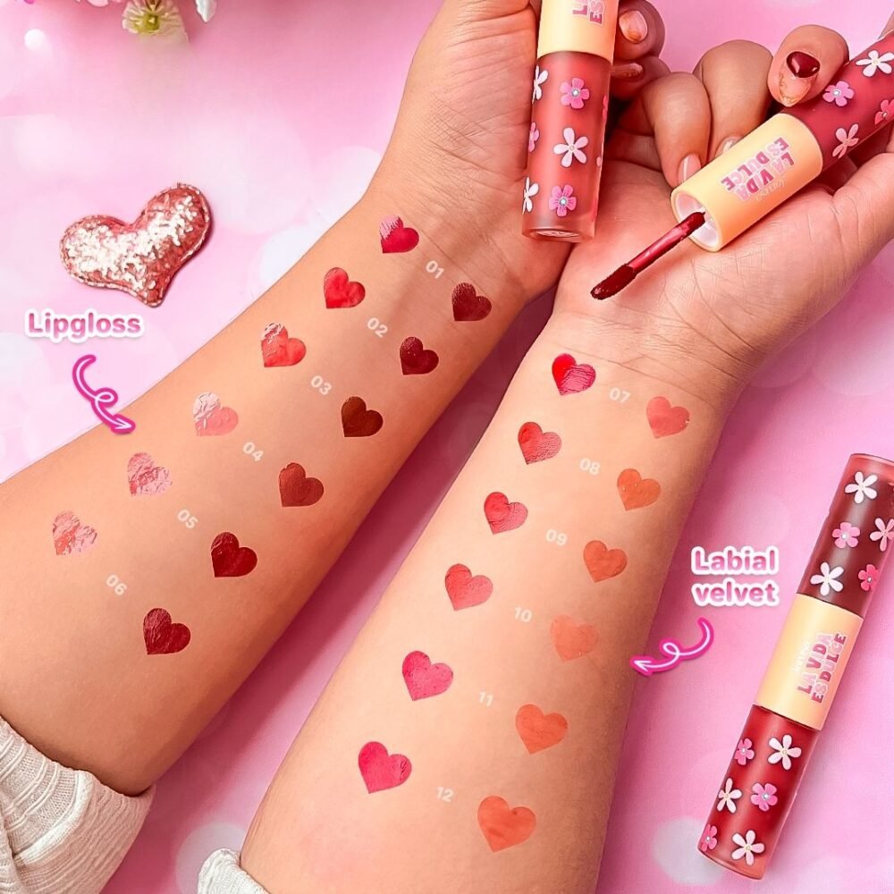 LABIAL LA VIDA ES DULCE ( EFECTO VELVET Y GLOS )