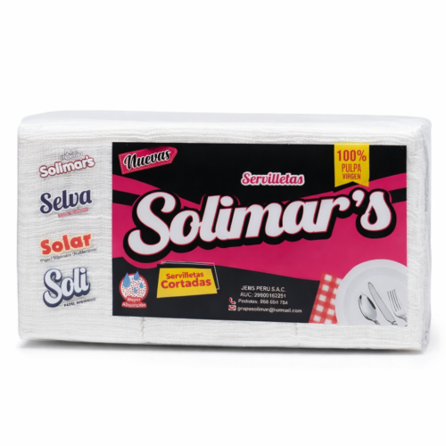 SERVILLETAS EN PAQUETE A GRANEL SOLIMAR'S