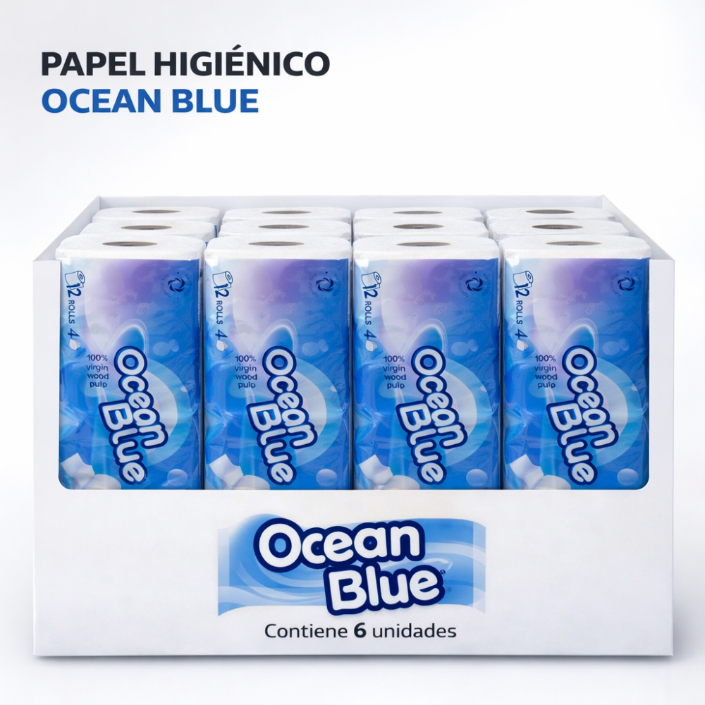 PAPEL BIODEGRADABLE X12 UNIDADES OCEAN BLUE