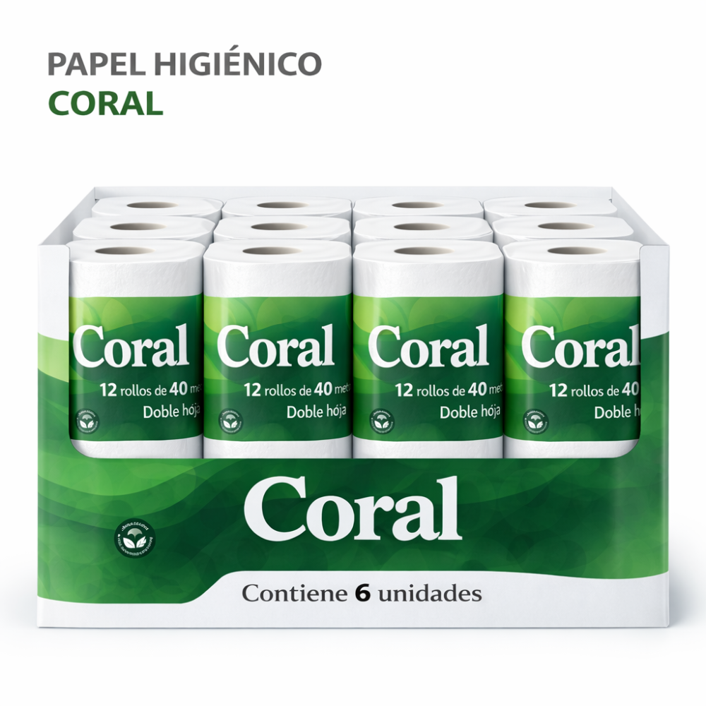 PAPEL BIODEGRADABLE X12 UNIDADES CORAL FRESH
