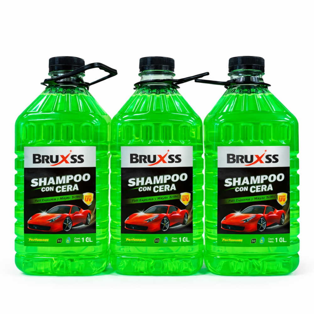 SHAMPOO DE AUTOMOVIL CON CERA DE 3.5LT ZACALY (VERDE)