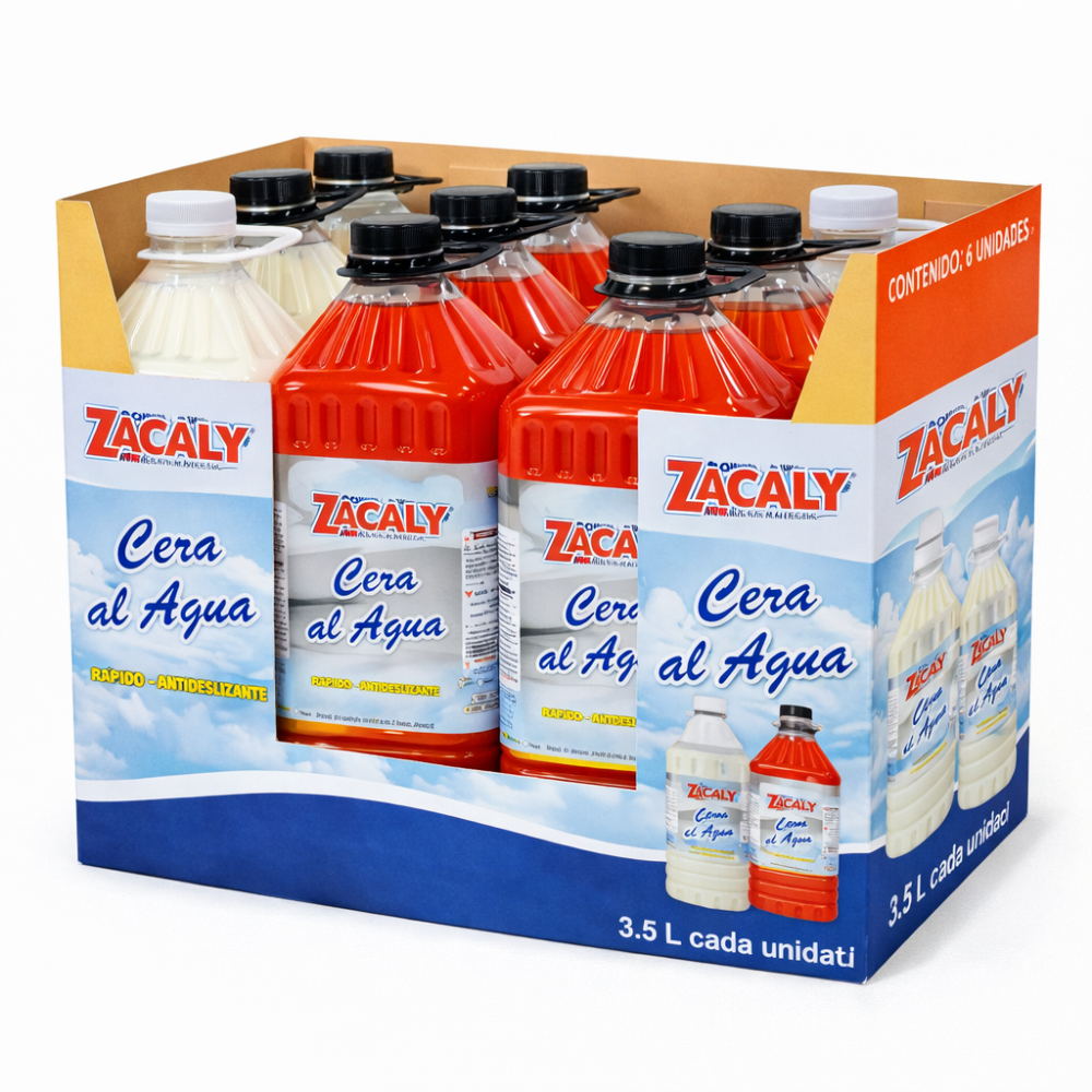 CERA AL AGUA DE 3.5LT ZACALY